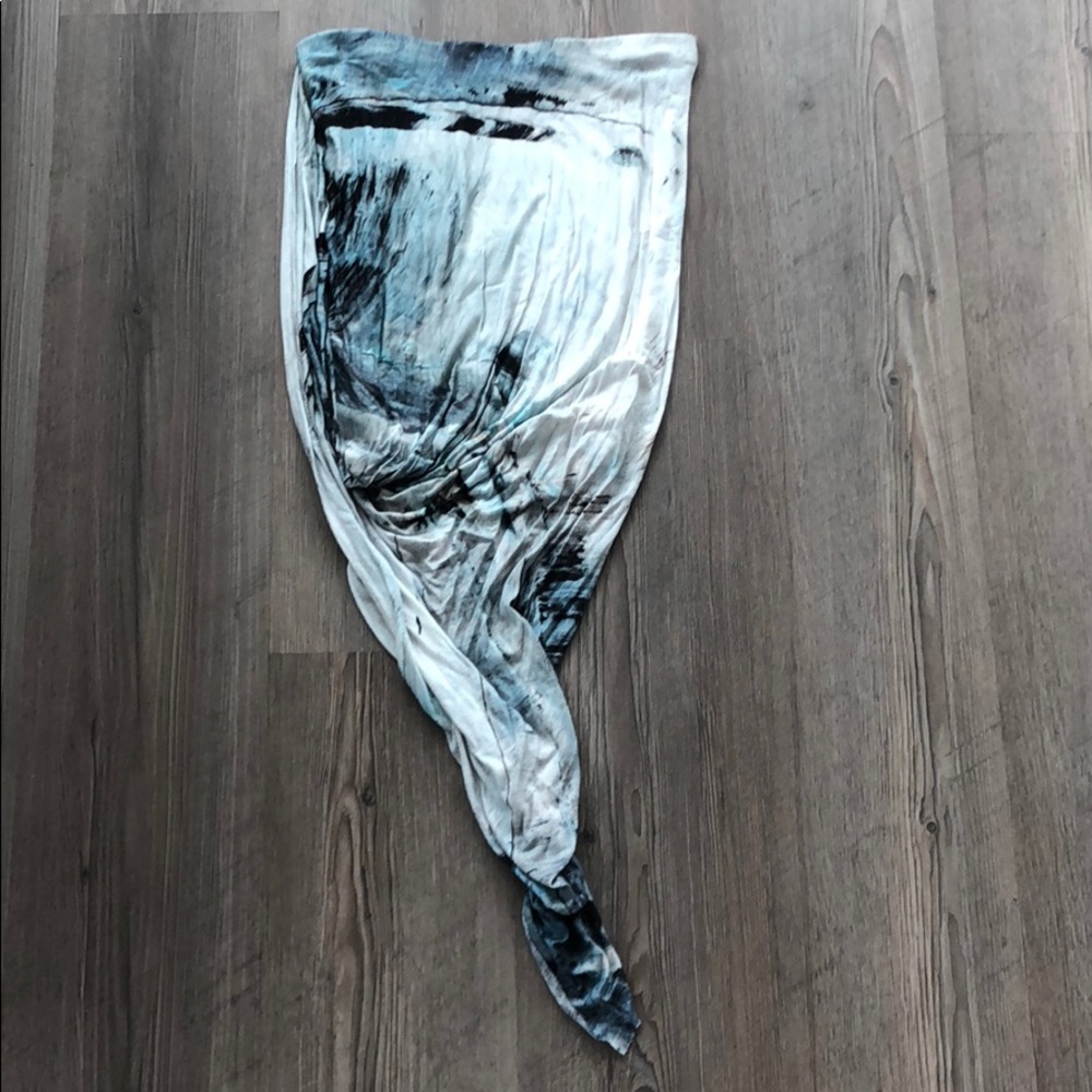 helmut lang asymmetrical skirt, small